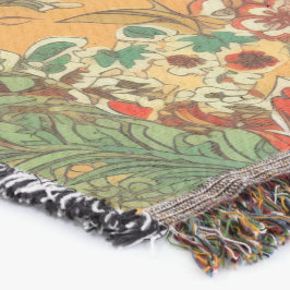 Orangen för den indonesiska Gulten Batik Balinese  Filt