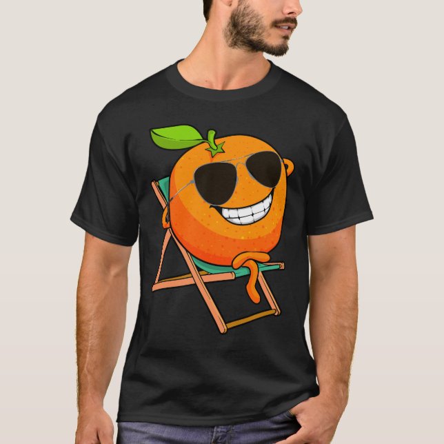 Orangen För manar Orangar för  barn T Shirt (Framsida)