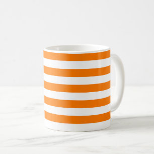 Orangen för säkerhet och vita Rand Kaffemugg