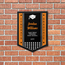 Orangen Grad Cap och Stars Class Studenten