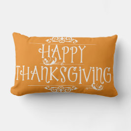 Orangen Happy thanksgiving Script Lumbarkudde