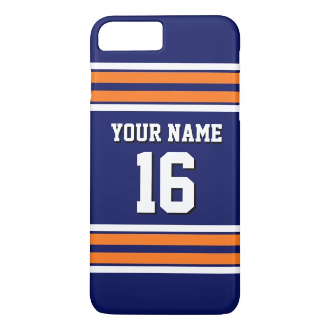 Orangen Jersey Anpassningsbar Number Namn Case-Mate iPhone Skal (Baksida)