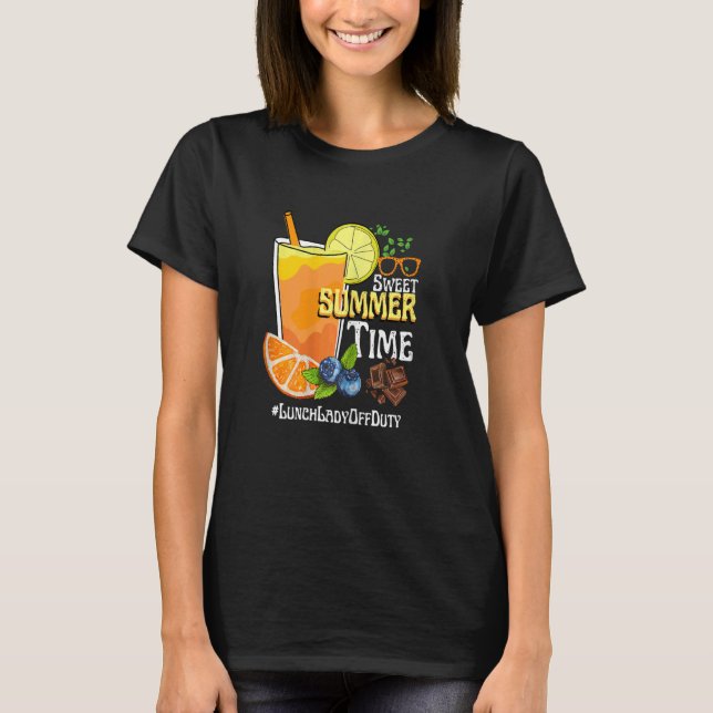 Orangen Juice Lunch Dam O T Shirt (Framsida)
