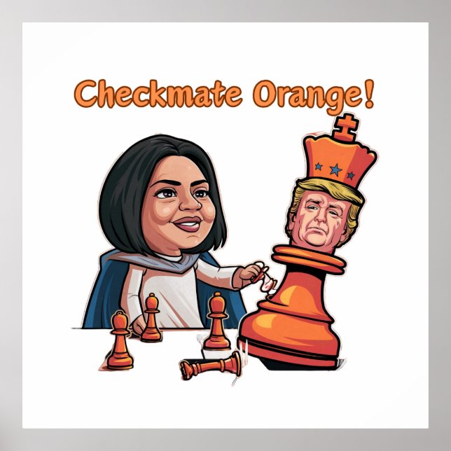 Orangen Kung har fallit Poster (Framsidan)