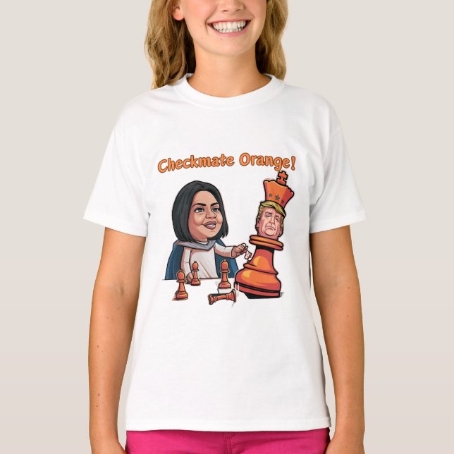 Orangen Kung har fallit T Shirt (Framsida)