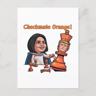 Orangen Kung har fallit Vykort