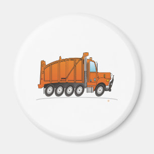 Orangen Lastbil Magnet