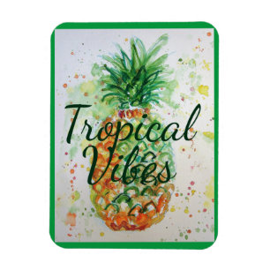 Orangen Lime (Pineapple Fruit Food Tropical Vibes) Magnet