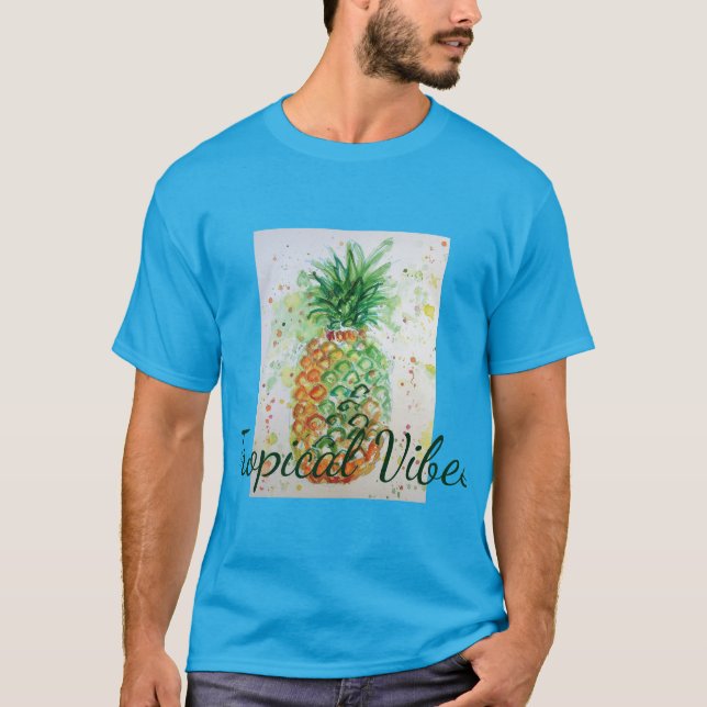 Orangen Lime (Pineapple Fruit Food Tropical Vibes) T Shirt (Framsida)