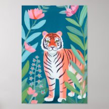 Orangen Lycklig Tiger