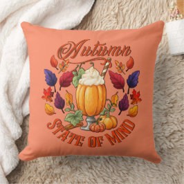 Orangen Minnestillstånd hösten Kudde