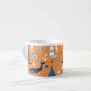 Orangen Nautical Ocean Espressomugg