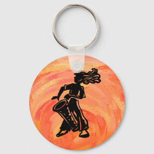 Orangen New York Boogie Nights Drum Nyckelring