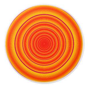 Orangen och gult cirklar knopp