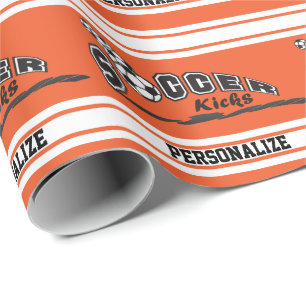 Orangen personifierar fotboll presentpapper