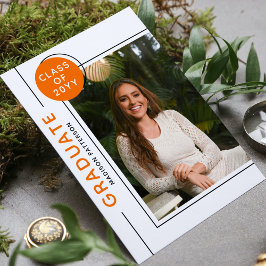 Orangen Photo Studentfest Modern Script Black