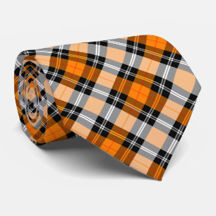 Orangen Pput/tartan mönster och Black Slips