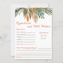 Orangen Predikationer och Önskemål Baby Shower