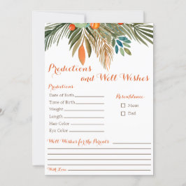 Orangen Predikationer och Önskemål Baby Shower Inbjudningar