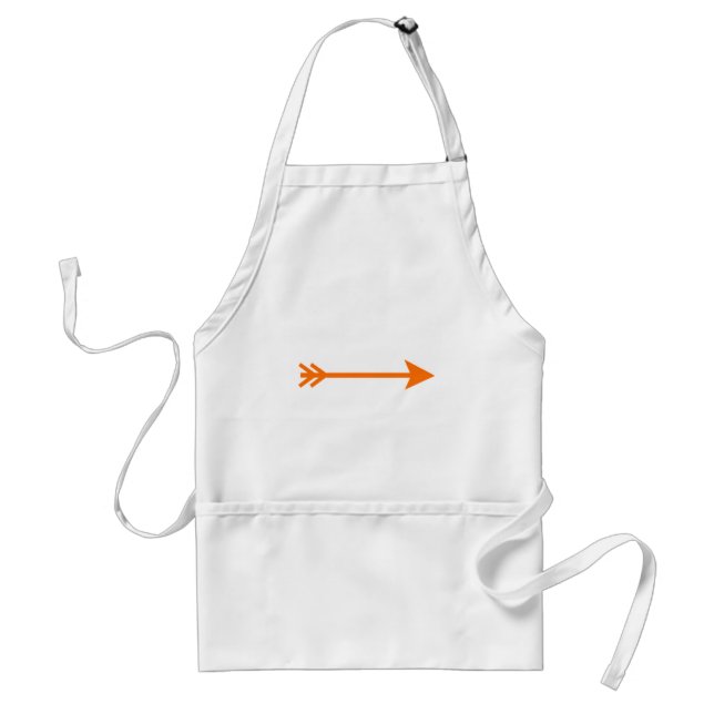 Orangen Rak MUSEUM Zazzle-gåvor Förkläde (Framsidan)
