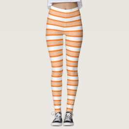 Orangen Rand konturerad Leggings