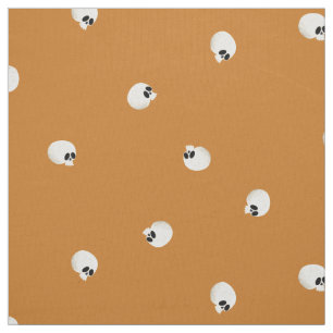 Orangen Random Cute Kawaii Skull Dots Tyg