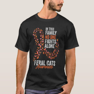 Orangen Ribb -  för feral katthetsmedvetenhet T Shirt