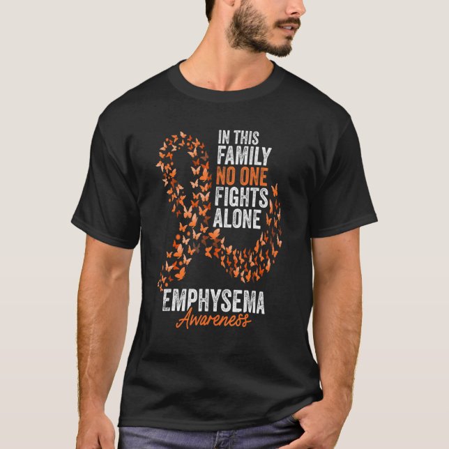 Orangen Ribbo för Emphysema Awareness Month Butter T Shirt (Framsida)