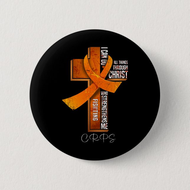 Orangen Ribbon Christian Kor Knapp (Framsida)