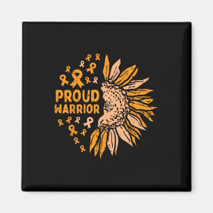 Orangen Ribbon Proud Warrior Leukemia Awa Magnet