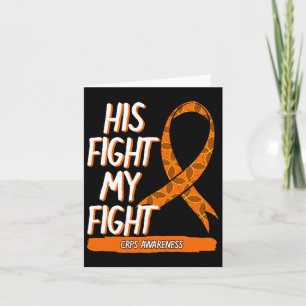 Orangen Ribbon Rs för min kamp mot krissituationer Kort