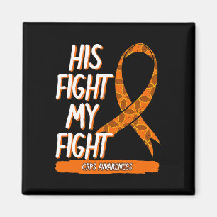 Orangen Ribbon Rs för min kamp mot krissituationer Magnet