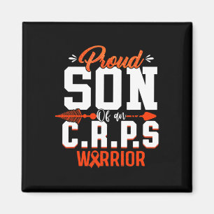 Orangen Ribbon, stolt över en crps Warrior Month Magnet