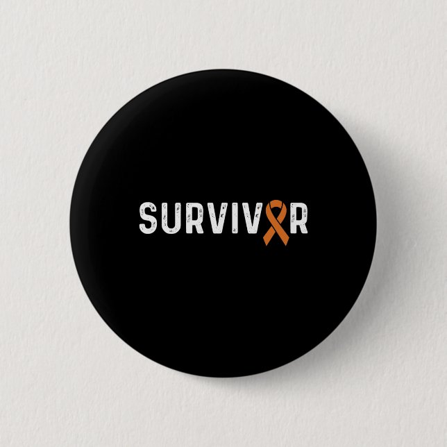 Orangen Ribbon Survivor, Crps Awareness Knapp (Framsida)