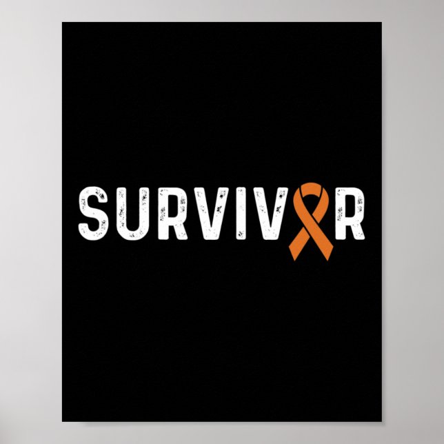 Orangen Ribbon Survivor, Crps Awareness Poster (Framsidan)