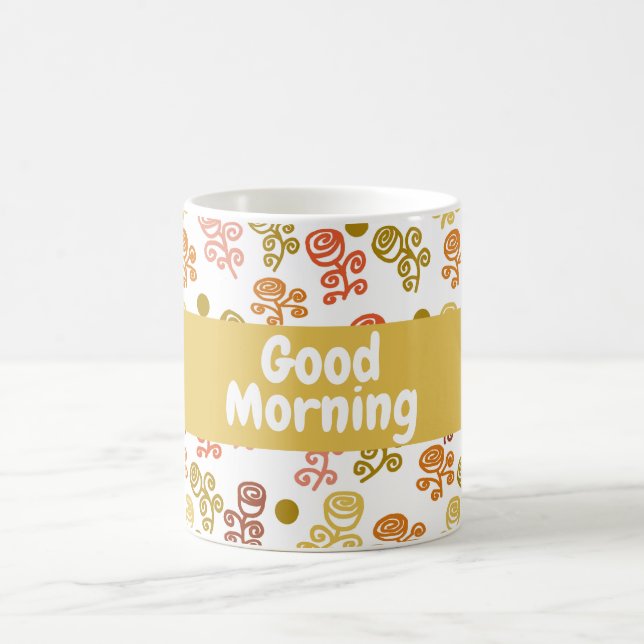 Orangen Ro Guld och rosenkaffe Mugg (Center)