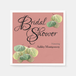 Orangen Rustic Möhippa Fall Aspen Löv Pappersservett