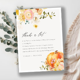 Orangen Rustik Blommigt Höstpumpkin Bröllop Tack