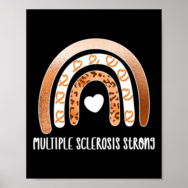 Orangen "Sclerosis Warrior Ribbon Day" Poster (Framsidan)