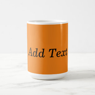 Orangen Skapar Anpassningsbarna Lägg till text sjä Kaffemugg