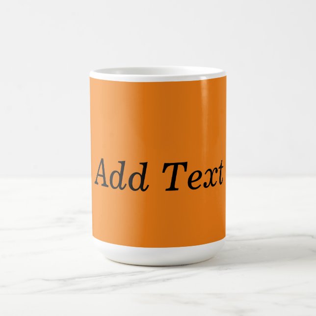 Orangen Skapar Anpassningsbarna Lägg till text sjä Kaffemugg (Center)