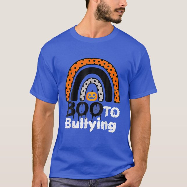 ORANGEN Tee, Boo to Bullying Halloween T Shirt (Framsida)