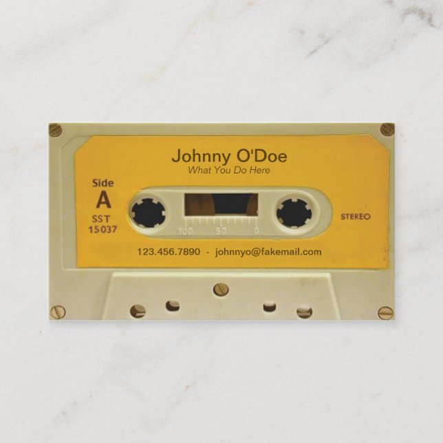 Orangen tejpar visitkort (Framsida)