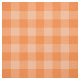 Orangen Två-tonar Ginghammönstertyg Tyg