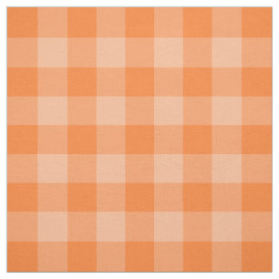 Orangen Två-tonar Ginghammönstertyg Tyg