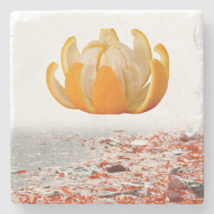 Orangen Underlägg av mors dag Marble Stone