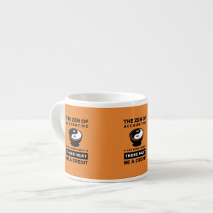Orangen zenen av att redogöra där måste vara espressomugg