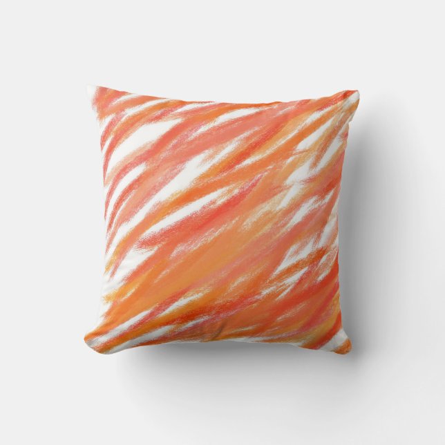 Orangens Abstrakt Art. färg 3 Kudde (Framsida)