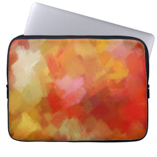 Orangens Abstrakt Art. målning 31 Laptop Fodral
