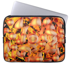 Orangens Abstrakt Laptop Fodral